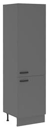 Küche NESSA Hochschrank 60 cm Anthrazit Küchenzeile Küchenblock Einbauküche