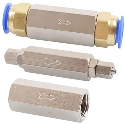 5 stücke Messing Pneumatische Rückschlagventil 6mm 8mm 10mm 12mm 1/4 OD Schlauch Voll Port eine Möglichkeit Rückschlagventil for Luft Kompressor (Color : CV-04 w BT12-04, Size : 100 Pcs)