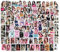Musolaree I-DLE 99 Stück Sticker-Set Wasserdicht Vinyl Pop Art Cartoon Quadratisch Indoor Rosa K-Pop (G)I-DLE I Love Album Aufkleber Premium Qualität Geschenk für Fans