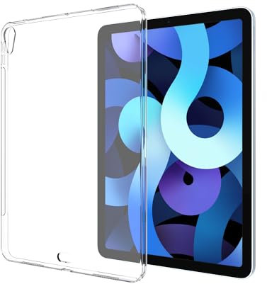 Asgens Coque Transparente pour iPad Air 11 2024 (6 Génération), Fine Légère en Silicone TPU Souple Absorption des Chocs Coque de Protection pour iPad Air 11 2024
