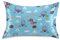 Blauer Ballon-Kissenbezug für Kissen, ägyptische Baumwolle, Nackenrolle, Queen-Size-Größe, 50,8 x 76,2 cm