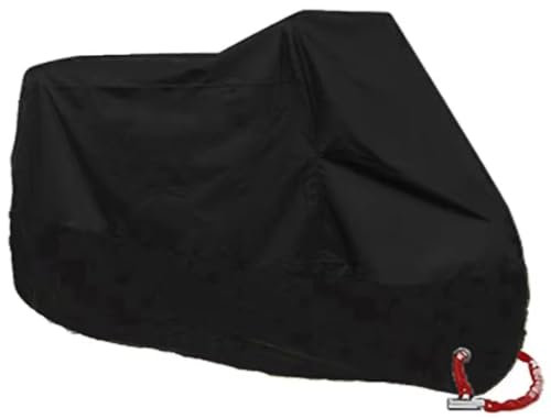 PEJLHK Cubierta Impermeable de la Motocicleta para Sym Cruisym 150 180 Joyride 125 200 Jet 14 Jet-X 125 150, al Aire Libre a Prueba de Polvo UV Cubierta Protectora, 1PCS,D-Black-M(200 * 90 * 100CM)