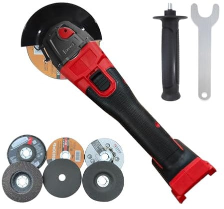 Smerigliatrice angolare senza fili per batteria Milwaukee da 18 V, 125 mm, 12000 giri/min, senza spazzole, con albero nucleo da M14 a 5/8-11, smerigliatrice a batteria per taglio, rettifica e