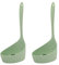 Pack de 2 Cuchara Desgrasadora Degreaser Fabricada en PBT libre de BPA, Resistente a Altas Temperaturas, Modelo Bosque, Color Verde, Dimensiones 23 x 11 x 11 cm
