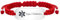 JunyiDIY Bracelet Médical Diabète Type 2, Bande Tressée Rouge pour Seniors – Identification Médicale Personnalisée YS5833