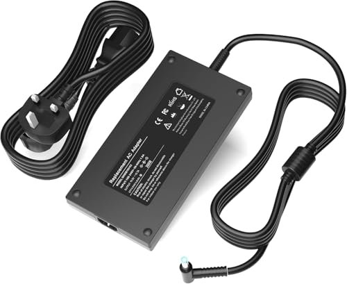 19.5V 10.3A 200W Laptop Charger AC Power Supply compatible for HP ZBook 17 G5 Omen 15 15t 17 17t Laptop TPN-CA03 TPN-DA10 ADP-200HB B W2F75AA with Power Cable