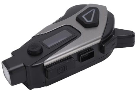 Tosuny Motorradhelm Kamera, 1080P HD wasserdichte Action Kamera mit Kabellosem 5.4 Kopfhörer und AI Geräuschunterdrückung, für Outdoor Abenteuer mit Integralhelm und Fahrrad