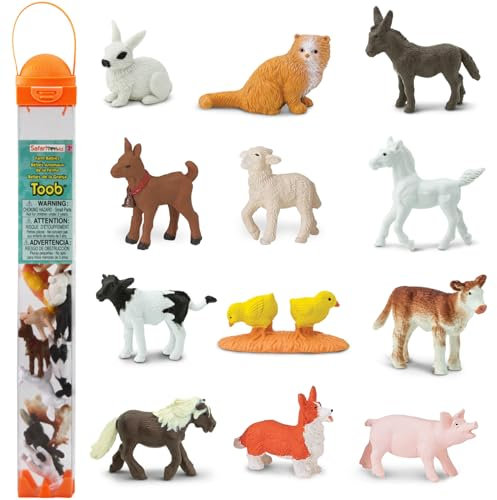 Plastoy - 6812-04 - Figurine - Animal - Tubo Bebes De La Ferme