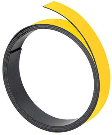 Franken GmbH M805-04 - Magnetband, 100 cm x 20 mm, Stärke: 1 mm gelb