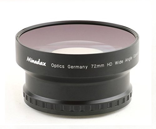 0.7X Minadax HD Weitwinkel Objektiv Vorsatz kompatibel mit Panasonic AG-DVX100 AG-DVX100A AG-DVX100B AG-HVX100 AG-HPX170 US Version AG-HPX171 EU Version AG-HMC151 (Voll durchzoombar)