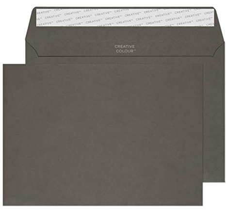 Blake Creative Colour 45324 Farbige Briefumschläge Haftklebung Graphit Grau C5 162 x 229 mm 120 g/m² | 25 Stück
