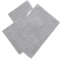 CASA TESSILE Torino Set 3 tappeti Bagno in Spugna, 1 cm 60X90 + 2 Girowater cm 60x45 - Grigio