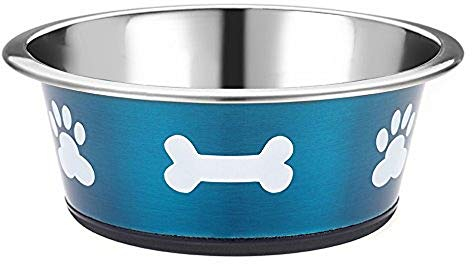Classic Pet Products Classic Posh Paws Dish, 900 ml, Blue