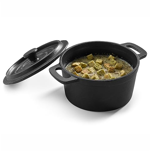 Mini Cocotte Haute avec Couvercle en Fonte Ø 14 cm - Pujadas - Fonte0.70Oui x95mm