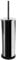Harbour Housewares Toilet Brush and Holder - Chrome - Pack of 1 - Round Toilet Bowl Brush & Holder Stainless Steel Bathroom Deep Cleaning Scrub