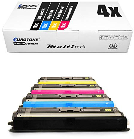 4X Eurotone Toner für Konica Minolta Magicolor 1600 1650 1680 1690 W mf EN DT D ersetzt