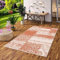 In & Outdoor Teppich Flachgewebe Carpetto Terrakotta Patchwork in 4 Größen