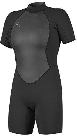 O'Neill Wetsuits Reactor II-Muelle de Cremallera Trasera Traje de Neopreno, Mujeres, Negro, 32