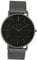 Oozoo Vintage Damenuhr mit massivem grobmaschigem Edelstahl Milanaise Metallband 40 MM Titanfarben/Schwarz C9929