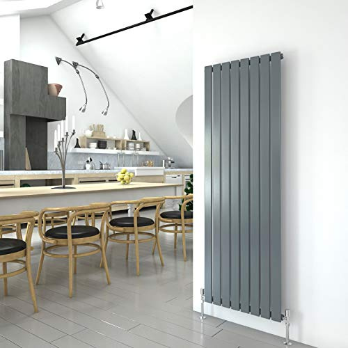 Anthracite Vertical Radiator 1600x544mm Single Flat Panel Designer Radiator Interior Design