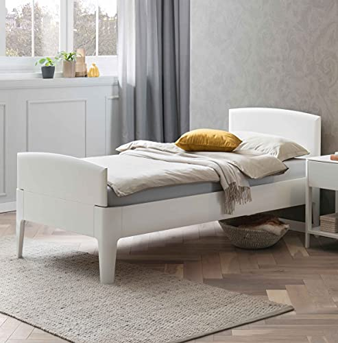 Hasena Komfortbett Seniorenbett Luano 30 Buche weiß deckend 100x200