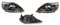 EASYSHOP24H Set 2 Faro Fanale Proiettore Anteriore Sinistro e Destro Per Focus II Mk2 Restyling dal 2007 al 2011 H7 H1 Nero Con Motore Regolazione Elettrica Gruppo Ottico Luce Fanalino