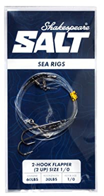 Shakespeare Salt Rig Fishing Rig (Flapper - Hook Size-1/0-Hook-2)