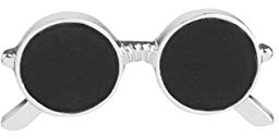 Broche vintage pour homme - Noir - Pour lunettes de soleil - Corsage - Pour costume, écharpe, écharpe, etc, Medium, Autres pierres précieuses