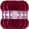 Alize 5x 100g Cotton Gold Batik Türkische Premium Wolle Baumwolle und Acryl Handstrickgarne Garn Yarn Babywolle Strickgarn mit Akzente Accessoire Baby zum Häkeln Stricken (Burgundy | 57)
