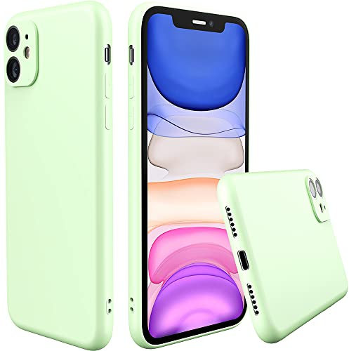 Peakally Case compatible with iPhone 11, Soft TPU Cover Phone Case Matte Finish Slim Profile Phone Protectors Compatible with iPhone 11-Green