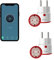LOT de 2 Prises connectée Konyks Priska Max 3 EU - WiFi + BT, Fonctions avancées V3, 16A, Compteur de consommation, Compatible Alexa et Google Home & Tuya Blanc/Rouge