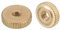 QUARKZMAN Rändelmuttern 10pcs M4 x D12mm x H3,5mm Messing Rändelmutter Flachkopf Durchgangsloch Verriegelung Einstellmuttern für 3D Druckerteile