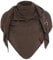 KNIT FACTORY - Lola Dreieckstuch - Fein Gestrickter Damen Schal - Tuch Schal - Für Frühling und Sommer - Baumwollmix - Urban Brown - 190x85 cm