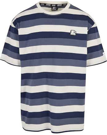 STARTER BLACK LABEL Herren Starter Sun Stripes Oversize Tee darkblue/vintageblue/palewhite, S