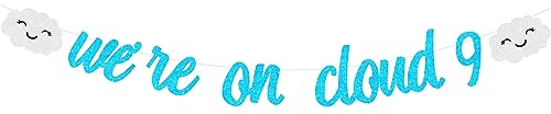 Cloud Baby Shower Dekorationen, We are on Cloud 9 Banner, On Cloud 9 Baby Shower Decorations for Boys Girls