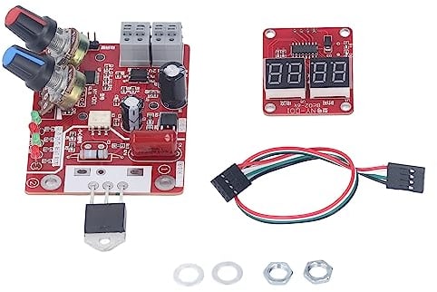Telituny Punktschweißgerät Platine, 40A Punktschweißgerät-Steuerplatine Punktschweißgerät Einstellbare Zeit Strom Controller Board für Punktschweißgerät-Zeitstromsteuerung, NY-D01