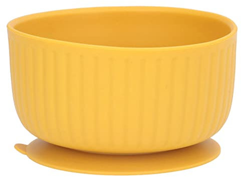 Bol à Succion pour bébé avec Base en Silicone, Anti-basculement, Anti-déversement, Multifonction pour la Soupe aux Fruits Alimentaires (Gingembre)