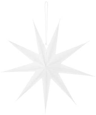 Papierstern, 45 cm Weiß