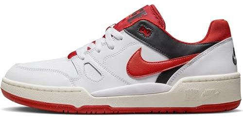 Nike Herren Full Force LO Sneaker, White/Mystic Red-Black-Sail, 42 EU