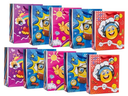 Laro Jumbo Geschenktüten 10-100 Stk Jumbo Smile, Anzahl:20, Muster Tüten:Large Smiley