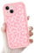 Newseego Case Compatible for iPhone 15 6.1”, Aesthetic Leopard Print Styles Pattern Design for Girls Women Phone Case Soft Slim TPU All-inclusive Lens Shockproof Cover for iPhone 15 - Pink