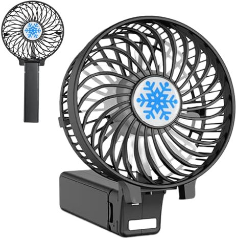 Ventilatore pieghevole da viaggio, ventilatore portatile pieghevole - Ventilatore personale portatile pieghevole ricaricabile con 3 velocità,Ventilatore elettrico portatile Ventilatore batteria inte