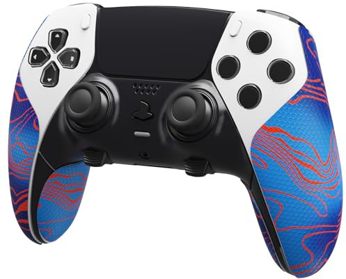 playvital Grip Adesivo per ps5 Edge Controller Adesivi Impugnature Maniglia Skin Gomma Antiscivolo per ps5 Edge Wireless Joystick-Damascuscamo