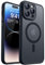 CANSHN 2024 Neu für iPhone 14 Pro Max Hülle mit Kameraschutz für Magsafe (TOP Militärschutz & Magnetkraft) Extrem Haltbarkeit Hülle iPhone 14 ProMax Case Stoßfest, Schwarz