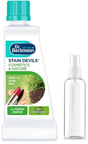 Cosmetics & Nature Stain Remover 50ml + A Gift From Us Transparent Plastic Spray Bottle 100ml - Powerful Stain Cleaner for Clothing, Carpets, and Upholstery Safe and Effective Formula