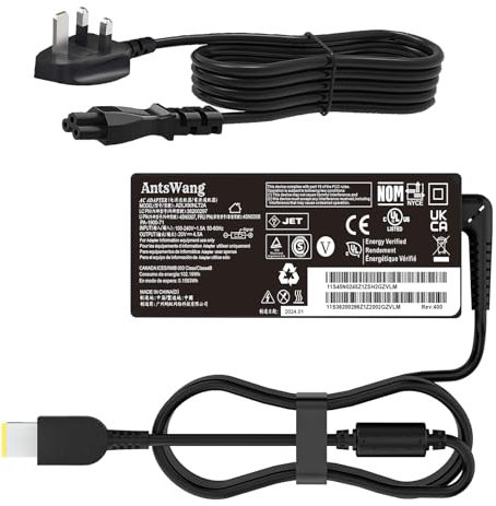 90W 20V 4.5A Laptop Charger Fit for Lenovo Thinkpad X1 Carbon T440 E431 G410 G500 G500s L440 L450 T440 T440P T440S AC Adapter Ideapad S210 S500 S510P Yoga 720-15IKB 730-15IKB (90W Ideapad Charger)
