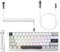 MAMBASNAKE X60 HE Rapid Trigger Wireless Gaming Keyboard, 0.01mm RT Accuracy, 8000Hz Wired RGB Keyboard with Magnetic Switch, Adjustable Actuation, Snap Tap, Coiled Cable, for PC/Mac, White