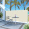 HOMTAKIE - Toldo lateral retráctil (140 x 300 cm), color blanco roto