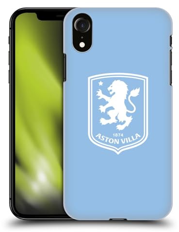 Head Case Designs Officially Licensed Aston Villa Football Club Villa Blue 2024 Crest Designs Hard Back Case Compatible With Apple iPhone XR