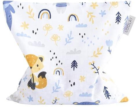 LOOLAY Kirschkernkissen Mikrowelle 20x20 cm – Wärmekissen aus 100% Baumwolle – Kirschkern Kissen Ideal bei Muskelverspannungen oder Menstruationsbeschwerden (wald tiere)